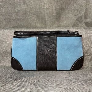 Lambertson Truex Suede Blue Wristlet